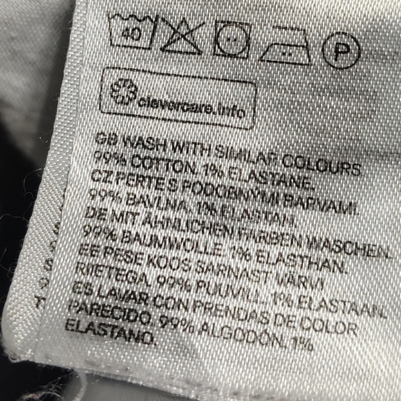 H&M High Rise Baggy Jeans Size 12 Baggy Relaxed Fit Blue Jeans - Picture 10 of 10